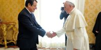 Ικανοποιημένος από την συνάντηση με τον Πάπα, ο  πρόεδρος της Κύπρου