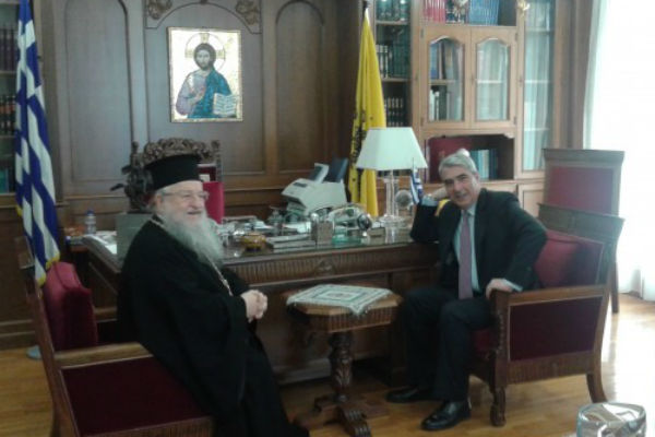 Επισκέψεις Υφυπουργού στους Μητροπολίτες Θεσσαλονίκης και Νεαπόλεως