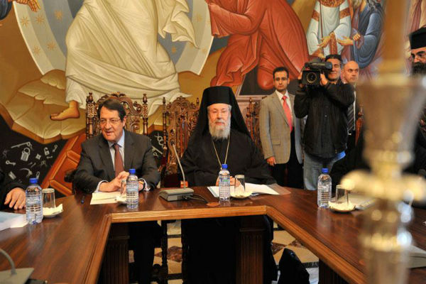 Ο Πρόεδρος Αναστασιάδης ενημέρωσε την Ιερά Σύνοδο για το Κυπριακό