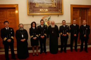 Εκπρόσωποι του Λιμενικού Σώματος στον Αρχιεπίσκοπο (ΦΩΤΟ)