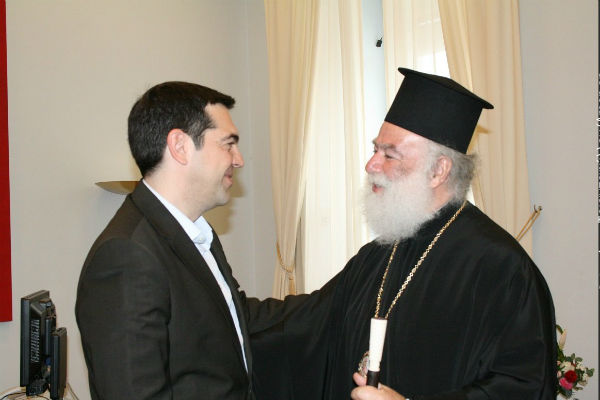 Συνάντηση του Πατριάρχη Αλεξανδρείας με τον Αλέξη Τσίπρα (ΦΩΤΟ)