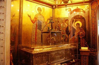 Λιτανεία της εικόνας του Αγίου Δημητρίου και της Παναγίας Τριφώτισσας παραμονή της εορτής του πολιούχου