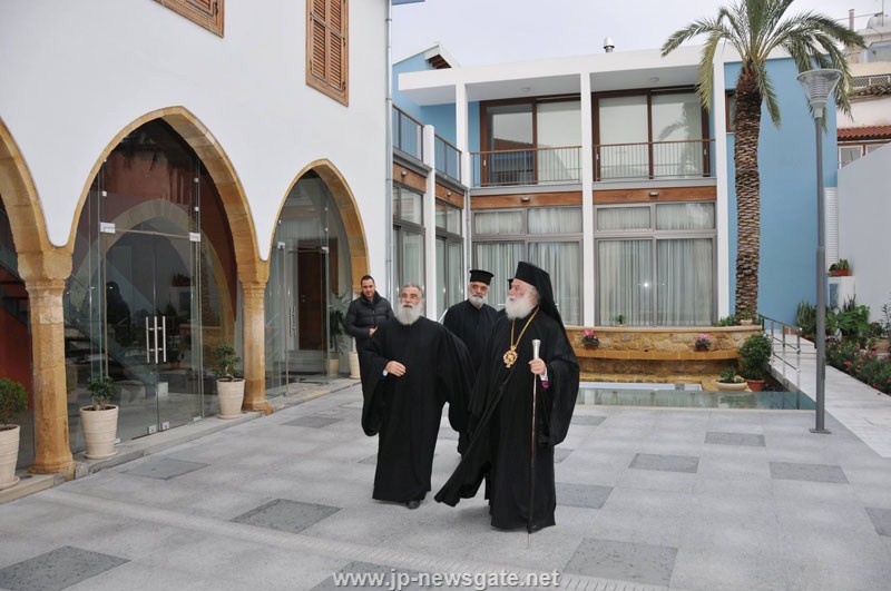 You are currently viewing Ο Πατριάρχης Θεόδωρος στην  Εξαρχία του Πατριαρχείου Ιεροσολύμων  στην Κύπρο
