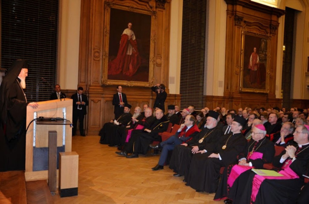 Oμιλία του Οικουμενικού Πατριάρχη Βαρθολομαίου στο Πανεπιστήμιο της Λουβαίν