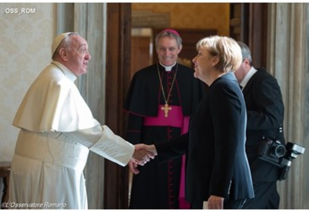 Η Άνγκελα Μέρκελ στον Πάπα Φραγκίσκο