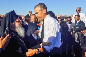 Ο Αρχιεπίσκοπος Αμερικής περπάτησε με τον  Πρόεδρο Ομπάμα στα βήματα του Λούθερ Κίνγκ