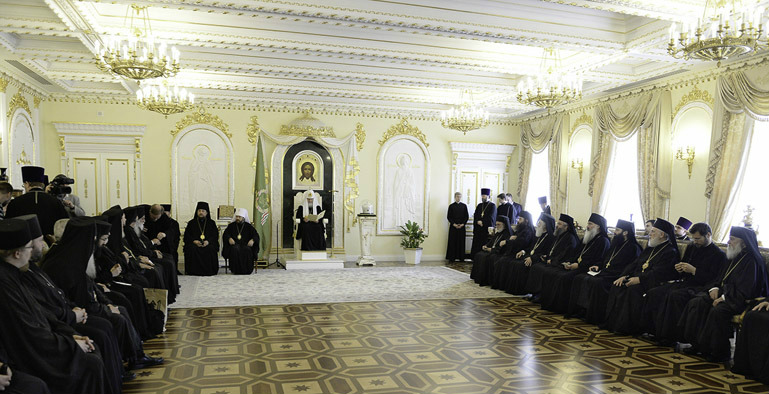 You are currently viewing Συνάντηση Πατριάρχη Μόσχας με Αντιπροσωπείες των Ορθοδόξων Εκκλησιών