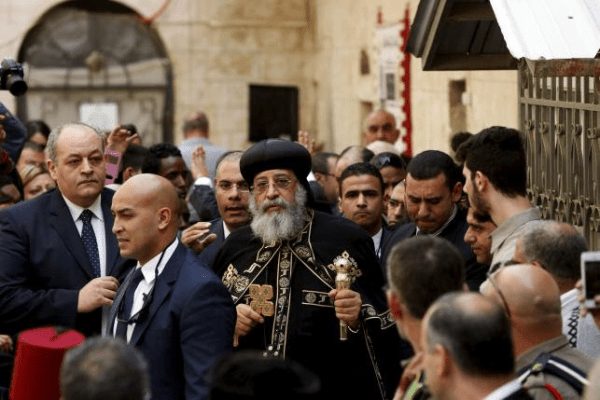 You are currently viewing Σπάνια επίσκεψη του Κόπτη Πατριάρχη στα Ιεροσόλυμα