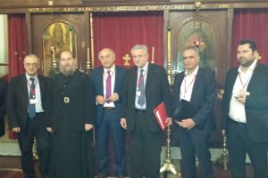 Έλληνες υπουργοί στην Αγία Φωτεινή της Σμύρνης και συνάντηση με τον Αρχιμ. Κύριλλο Συκή