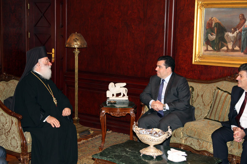 You are currently viewing Επίσκεψη του Υπουργού Αμύνης της Κύπρου στο Πατριαρχείο Αλεξανδρείας