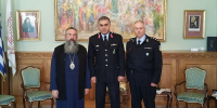 Εθιμοτυπική επίσκεψη των νέων Αστυνομικών Διευθυντών Κρήτης και Ρεθύμνου στον Μητροπολίτη Ρεθύμνης