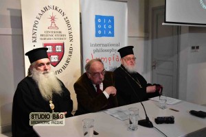 Ο Μητροπολίτης Διοκλείας Κάλλιστος WARE σε εκδήλωση στο Ναύπλιο, με θέμα τη Ρωσική διασπορά.