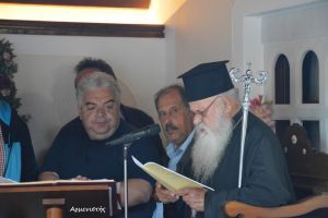 Εσπερινός για τον Άγιο Ιωάννη το Ρώσο, στο Εμπορείο Σαντορίνης