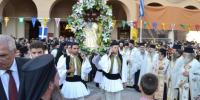 Τον  μεγαλομάρτυρα  Άγιο Χριστοφόρο και πολιούχο του, τίμησε το Αγρίνιο