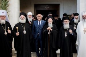 Χανιά: Επίσκεψη Προκαθημένων στο Κάστρο και θεμελίωση ναού από τον Οικουμενικό Πατριάρχη