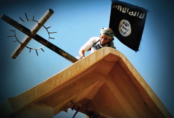 You are currently viewing Ισλαμικό Κράτος κατά Ορθόδοξης Εκκλησίας: Σπάστε τον Σταυρό