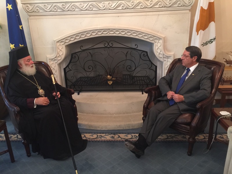 You are currently viewing Συνάντηση του Πατριάρχη Αλεξανδρείας με τον Πρόεδρο της Κυπριακής Δημοκρατίας