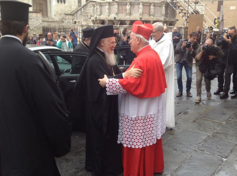 You are currently viewing Επίσκεψη του Οικουμενικού Πατριάρχου στον Καθεδρικό του San Lorenzo της Perugia