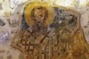 Θεία Λειτουργία σε Ναό που υπάρχει μοναδική τοιχογραφία του Αγίου Γρηγορίου