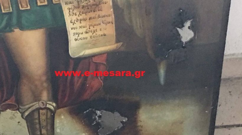 Φωτογραφίες: Βέβηλοι έγραψαν «Ο Αλλάχ είναι μεγάλος» σε εκκλησία στην Κρήτη