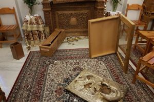 Βανδαλισμός από ιερόσυλους στον Ιερό Ναό του Αγίου Νικολάου Λαγυνών