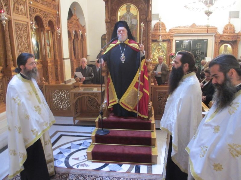 Ο Μητροπολίτης Κορωνείας στον Κατανυκτικό Εσπερινό Αγ. Δημητρίου Μπραχαμιου