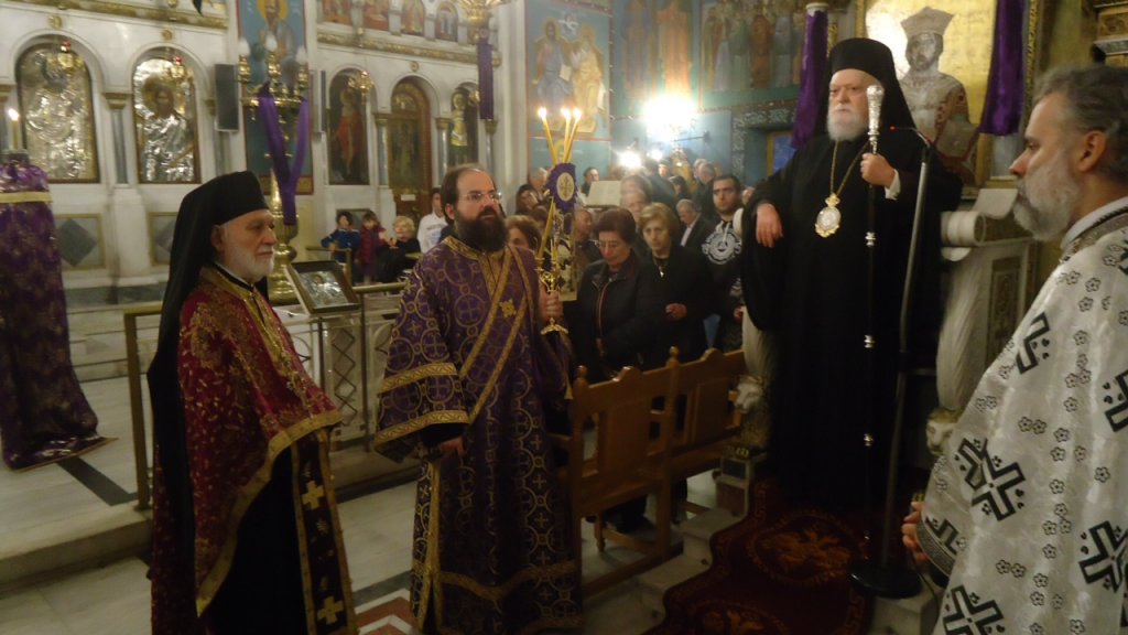 Μ. Τρίτη με τον Μητροπολίτη Κορωνείας στον Αγ. Κωνσταντίνο Κολωνού