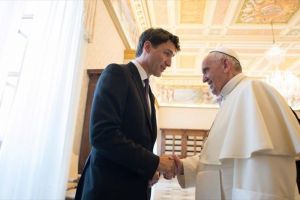 Με τον Καναδό πρωθυπουργό συναντήθηκε ο Πάπας