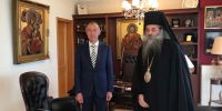 Συνάντηση Ρώσου Πρέσβη με τον Σεβασμιώτατο Μητροπολίτη Πειραιώς κ.Σεραφείμ στα γραφεία της Ιεράς Μητροπόλεως