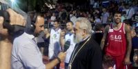 Ο Μητροπολίτης Σύρου παρέστη στους τελικούς αγώνες της LG AEGEAN BALL FESTIVAL