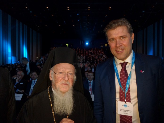 Συνάντηση Οικουμενικού Πατριάρχου με Πρωθυπουργό της Ισλανδίας