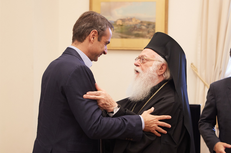 You are currently viewing Συνάντηση Κυριάκου Μητσοτάκη με Αρχιεπίσκοπο Αλβανίας Αναστάσιο