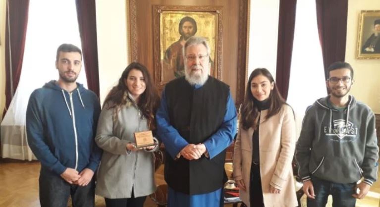Oι νικητές του διαγωνισμού της ΝASA στον Αρχιεπίσκοπο Κύπρου