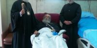 Ο Πατριάρχης Αλεξανδρείας Θεόδωρος  επισκέφθηκε στο Νοσοκομείο τον Αρχιεπίσκοπο Σινά Δαμιανό