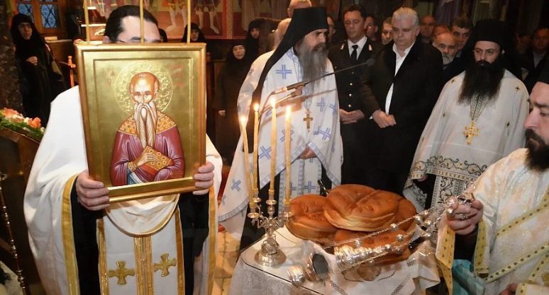 Κατανυκτικός εορτασμός του Αγίου Χαραλάμπους στην Ιερά Μονή Αγίου Στεφάνου Μετεώρων