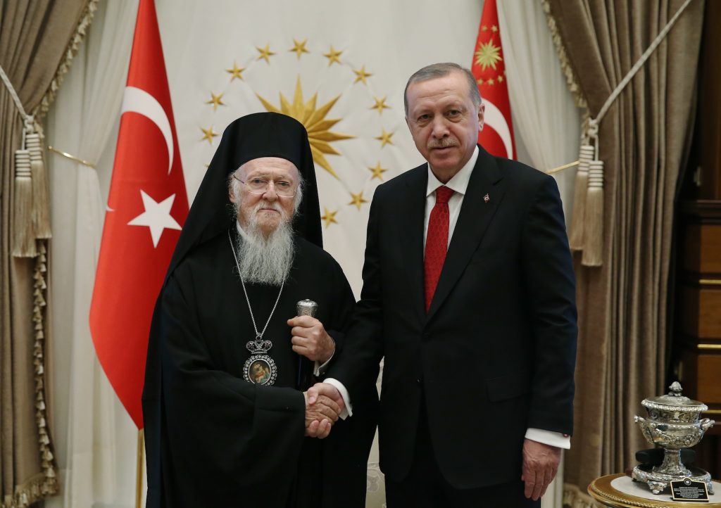 You are currently viewing Συνάντηση του Οικουμενικού Πατριάρχου με τον Πρόεδρο της Τουρκικής Δημοκρατίας