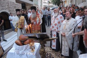 Πειραιώς Σεραφείμ: Κρατηθείτε από την δύναμη της πίστεως Λαμπρή πανήγυρη του Ιερού Ναού Αγίας Όλγας, Παρεκκλησίου Ευαγγελιστρίας Πειραιώς
