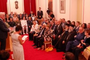 Οι Μητροπολίτες Μεσσηνίας και Μάνης στην τελετή ανακήρυξης του Γερμανού Προέδρου σε Επίτιμο Δημότη Καλαμάτας