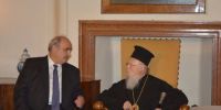 Με τον Ελληνα Υφ.Εξωτερικών Μάρκο Μπόλαρη συναντήθηκε ο Οικ.Πατριάρχης Βαρθολομαίος