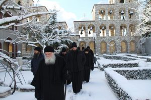 Χιόνια στο Μοναστήρι του Τρικόρφου 2019