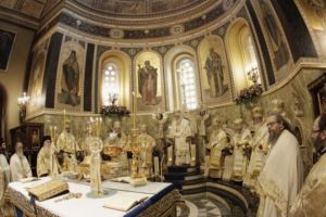 Κυριακή της Ορθοδοξίας: Συνοδική Θεία Λειτουργία στην Ι. Μητρόπολη Αθηνών