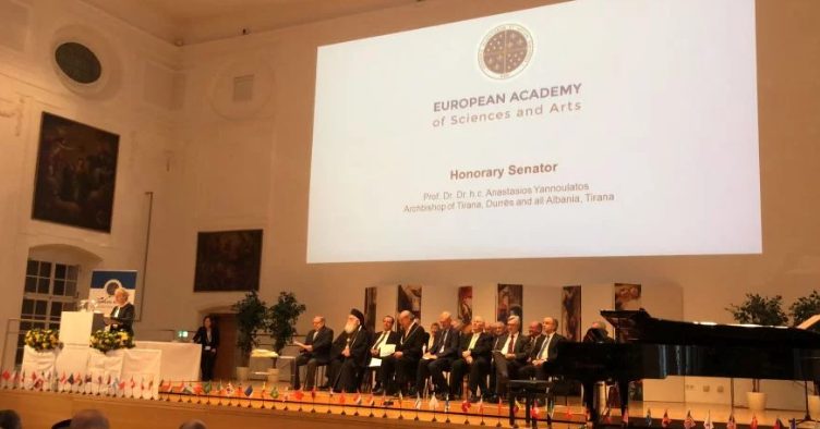 You are currently viewing Ο Αλβανίας Αναστάσιος επίτιμος Συγκλητικός της Ευρωπαϊκής Ακαδημίας Επιστημών και Τεχνών