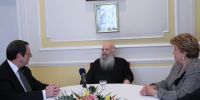 Συνάντηση Προέδρου της Κύπρου με τον Αρχιεπίσκοπο Θυατείρων