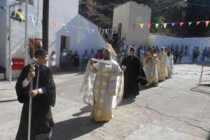 Ο εορτασμός της Αγίας Μαρκέλλας στον τόπο του μαρτυρίου της στη Βολισσό Χίου