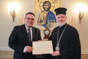 Συγχαρητήρια Επιστολή του Προέδρου της Κύπρου στον Αρχιεπίσκοπο Αμερικής