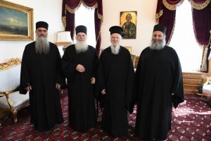 Προσκυνηματική επίσκεψη του Γέροντα  της Μονής Βατοπαιδίου και Αγιορειτών πατέρων στο Φανάρι
