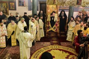 Πανηγυρικός Αρχιερατικός Εσπερινός και το Ζ΄ Θεολογικό Συμπόσιο επ΄ ευκαρία της εορτής του Αγίου Δαμασκηνού του Στουδίτου, Επισκόπου Λητής και Ρεντίνης.