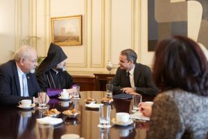 Με τον μητροπολίτη Ορθοδόξων Αρμενίων & μέλη της Κοινότητας συναντήθηκε ο Πρωθυπουργός Κυρ. Μητσοτάκης