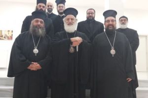 Οι Επίσκοποι Ευμενείας Ειρηναίος και Δορυλαίου Δαμασκηνός στην Ι. Μ. Αρκαλοχωρίου