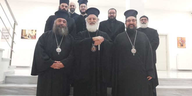 You are currently viewing Οι Επίσκοποι Ευμενείας Ειρηναίος και Δορυλαίου Δαμασκηνός στην Ι. Μ. Αρκαλοχωρίου